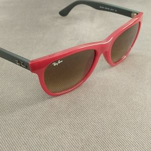 Red and gray sunglasses